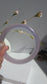Natural Agate Bangle Lavender Serenity