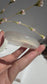 Natural Agate Bangle Soft Ivory Charm