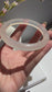 Natural Agate Bangle Creamy Moonlight Glow