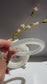 Natural Agate Bangle Creamy Moonlight Glow
