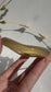 Natural Agate Bangle – Golden Drift
