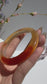 Honey Amber Gradient Glow Natural Agate Bangle