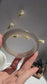 Natural Agate Bangle Soft Grey Serenity