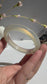 Natural Agate Bangle Warm Ivory Elegance
