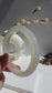 Natural Agate Bangle Ivory Glow