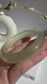 Natural Serpentine Bangle Soft Green Elegance