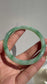 Green Floating Flower Certified Natural Type A Myanmar Jadeite Jade Bangle
